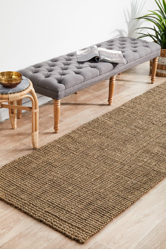 Chunky Natural Jute Barker Silver Rug