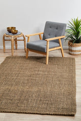 Chunky Natural Jute Barker Silver Rug