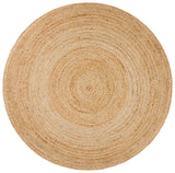 Round Jute Natural Rug