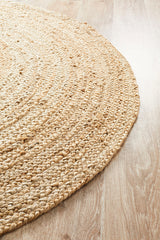 Round Jute Natural Rug