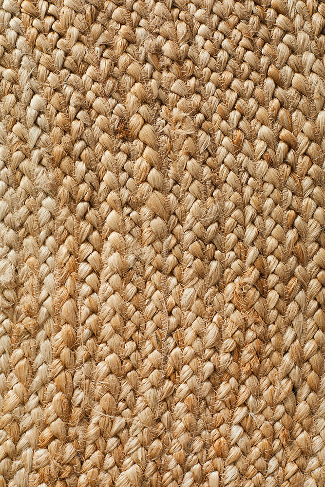 Round Jute Natural Rug