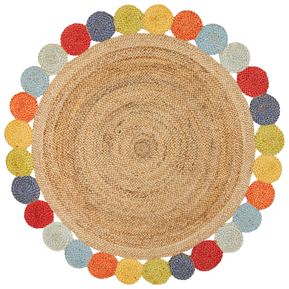 Miss Daisy Jute Round Rug