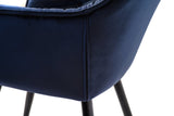 Chiara Ink Velvet Dining Chairs - Set of 2