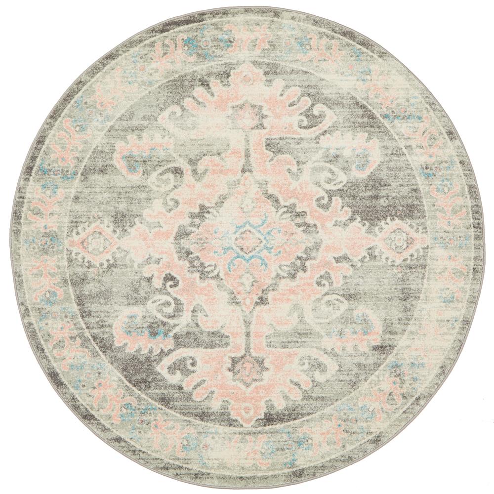 Boulevard Lane Grey Round Transitional Rug