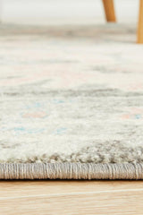 Boulevard Lane Grey Round Transitional Rug