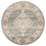 Boulevard Court Grey Round Transitional Rug