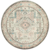 Boulevard Silver Round Transitional Rug