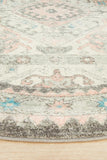 Boulevard Silver Round Transitional Rug
