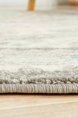 Boulevard Silver Round Transitional Rug