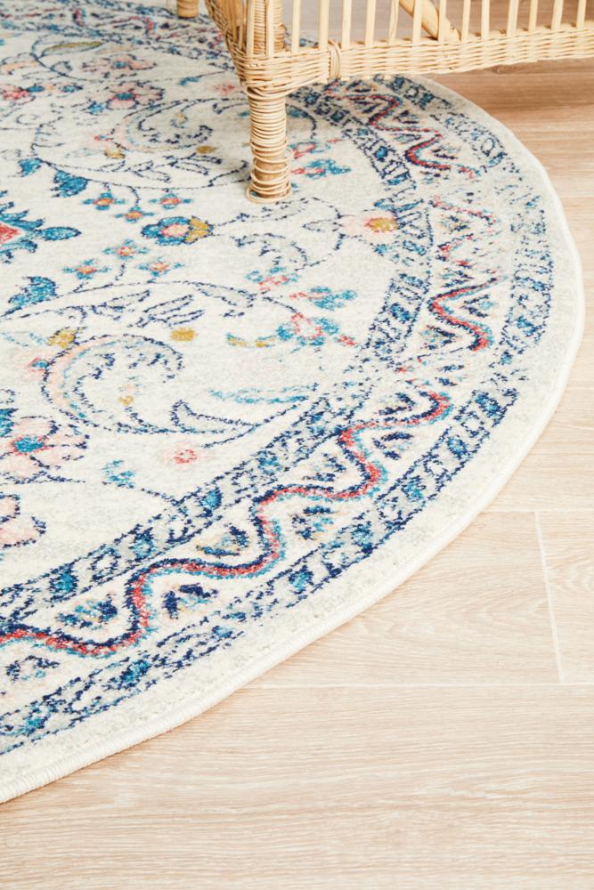 Boulevard Pastel Round Transitional Rug