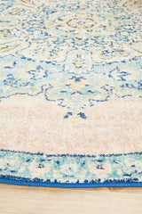 Boulevard Flamingo Round Transitional Rug