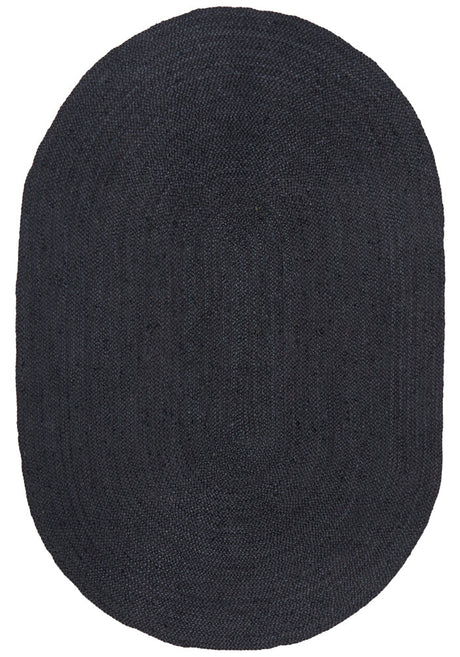 Kirra Black Oval Jute Rug