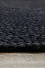 Kirra Black Oval Jute Rug