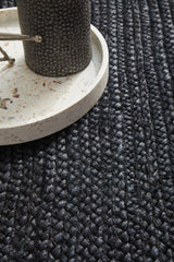 Kirra Black Jute Runner Rug