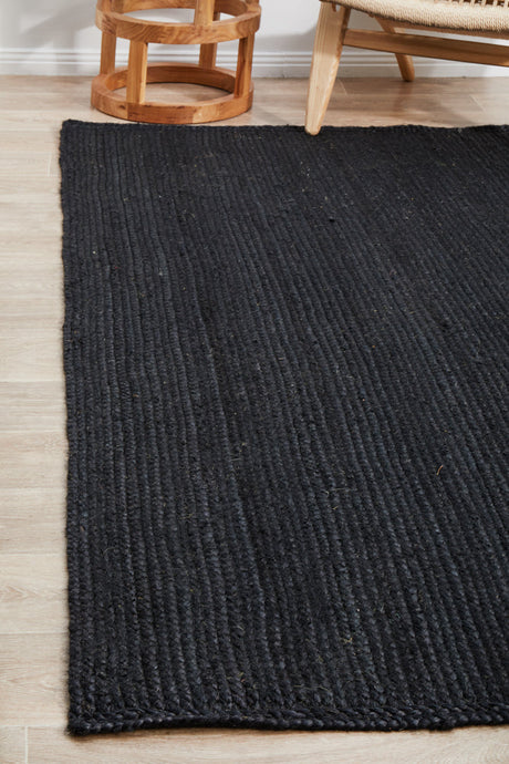 Kirra Black Jute Rug