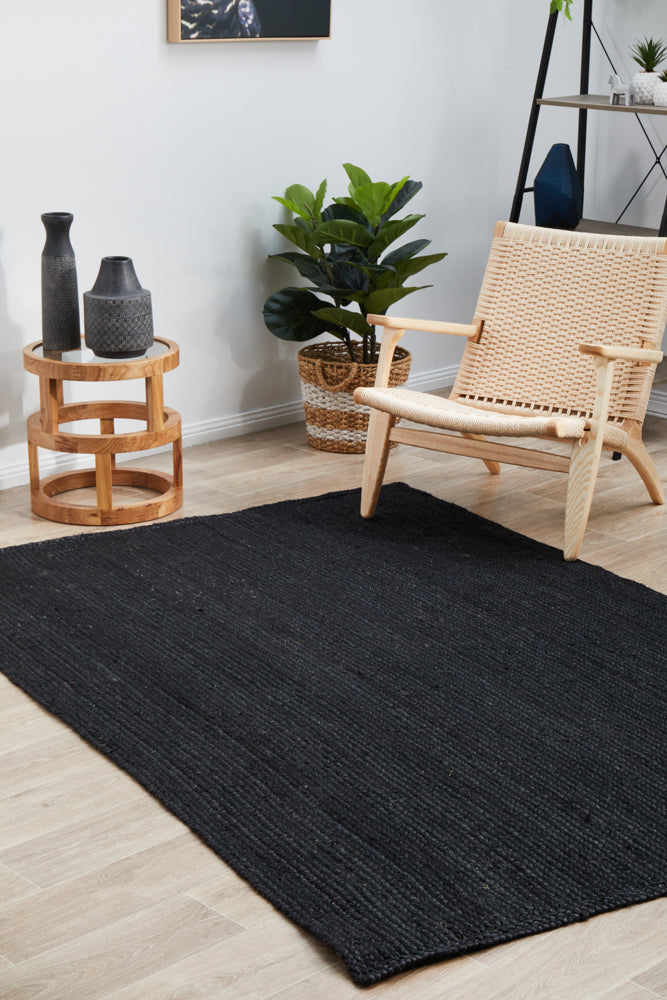 Kirra Black Jute Rug