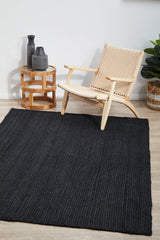 Kirra Black Jute Rug