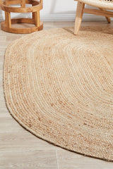 Kirra Natural Oval Jute Rug