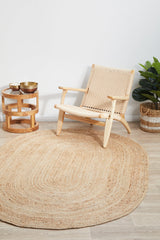 Kirra Natural Oval Jute Rug