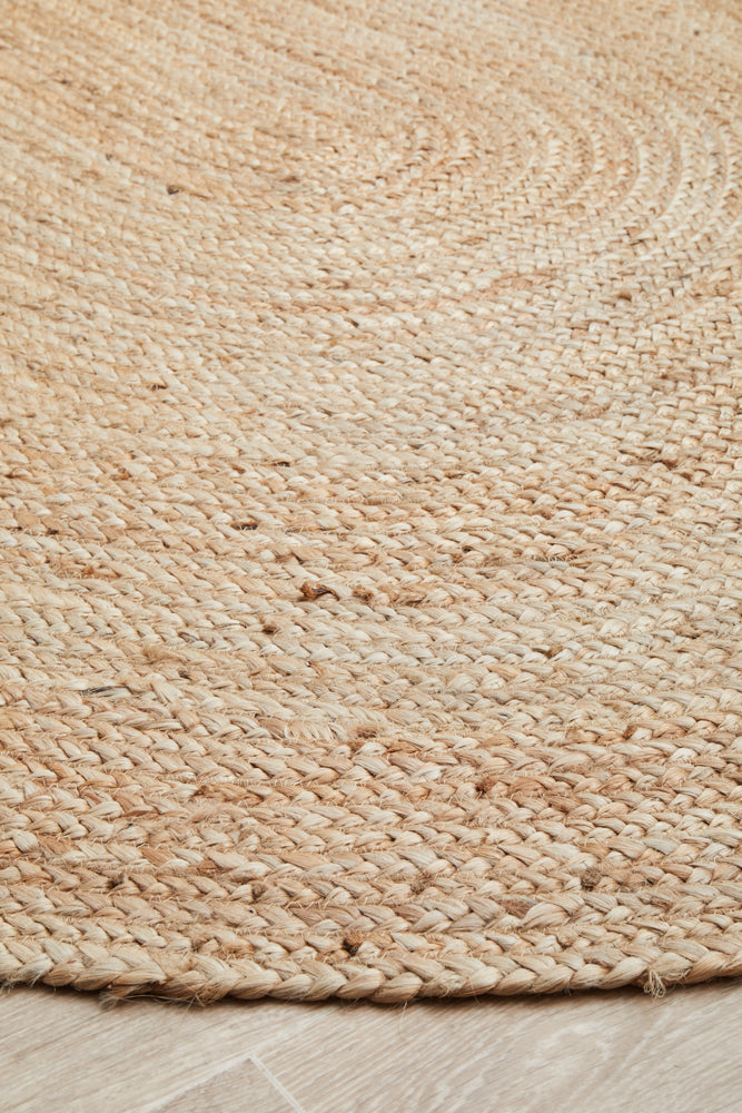 Kirra Natural Oval Jute Rug