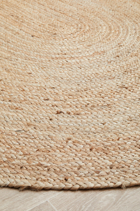 Kirra Natural Oval Jute Rug