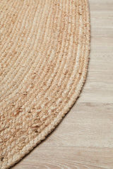 Kirra Natural Oval Jute Rug