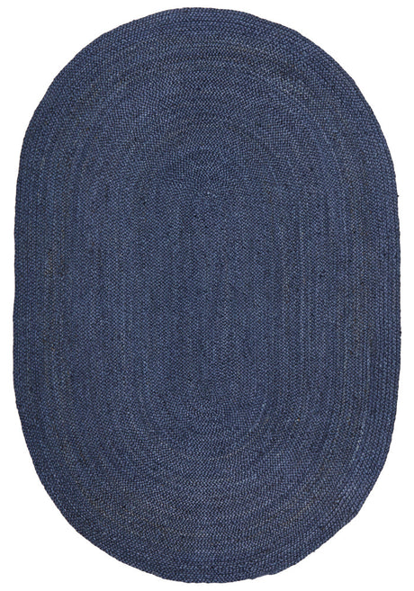 Kirra Navy Oval Jute Rug