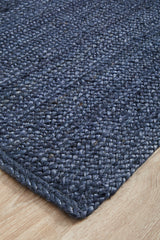 Kirra Navy Jute Runner Rug