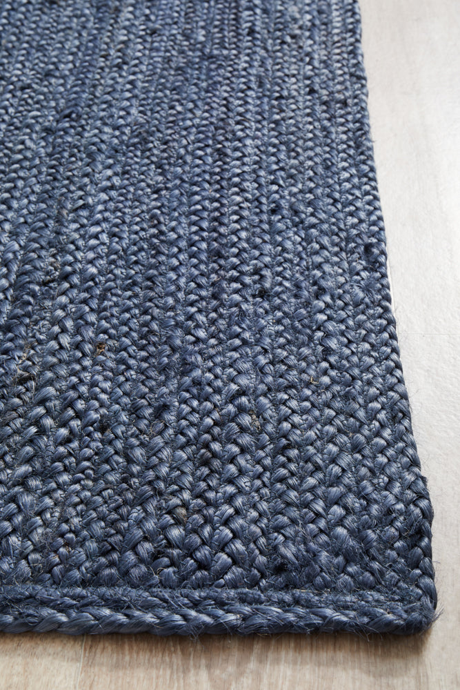 Kirra Navy Jute Runner Rug