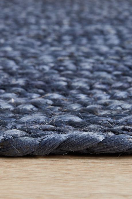 Kirra Navy Jute Runner Rug