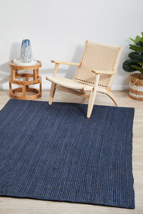 Kirra Navy Jute Rug