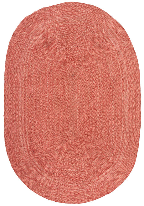 Kirra Terracotta Oval Jute Rug