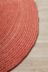 Kirra Terracotta Oval Jute Rug