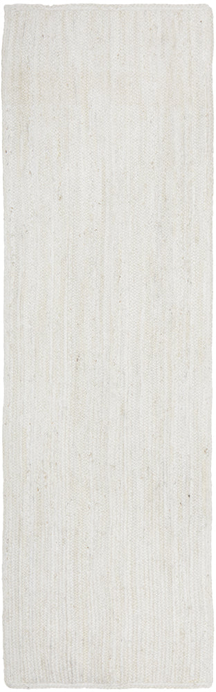 Kirra White Jute Runner Rug