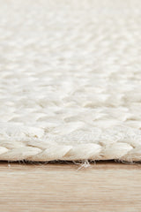 Kirra White Jute Runner Rug