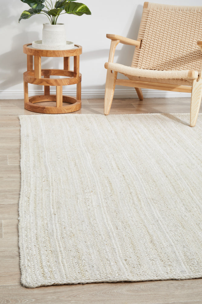 Kirra White Jute Rug