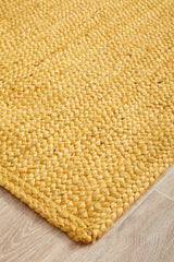 Kirra Yellow Jute Runner Rug