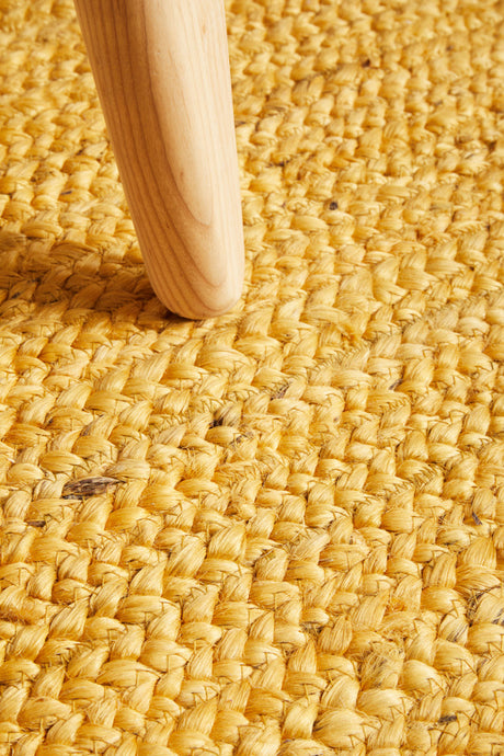 Kirra Yellow Jute Runner Rug