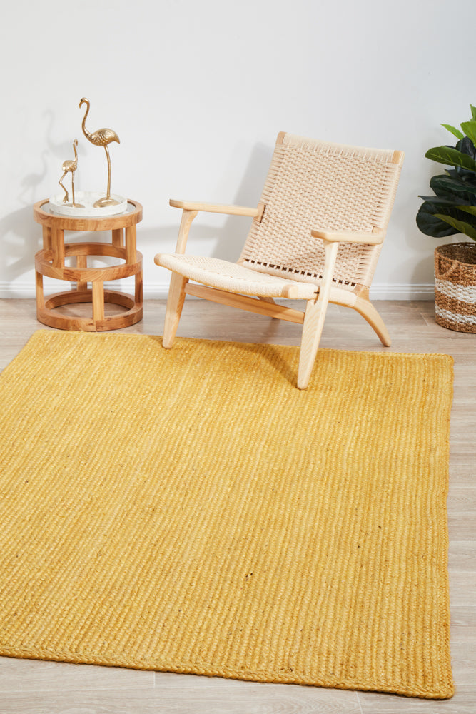 Kirra Yellow Jute Rug