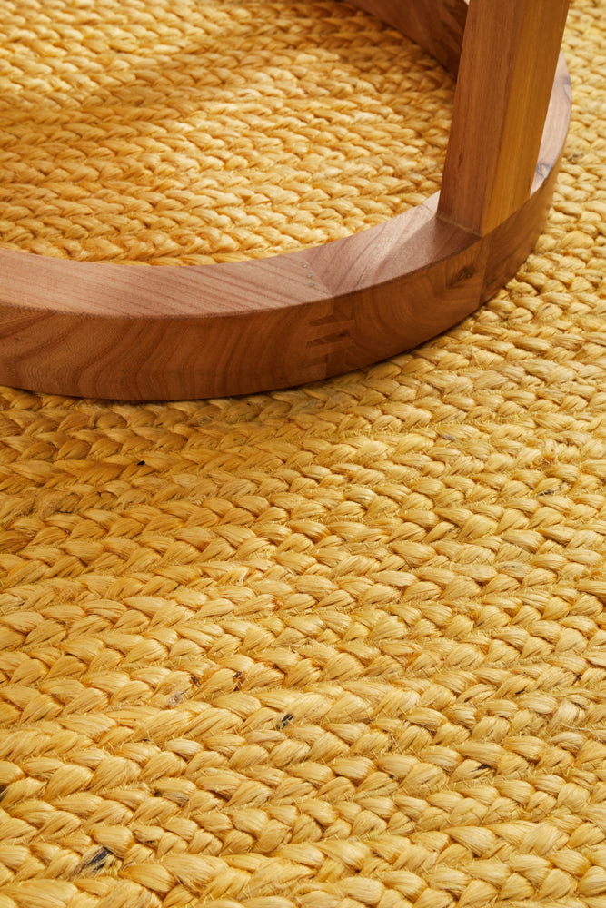 Kirra Yellow Jute Rug