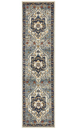 Tigris Basrah Blue Bohemian Transitional Rug