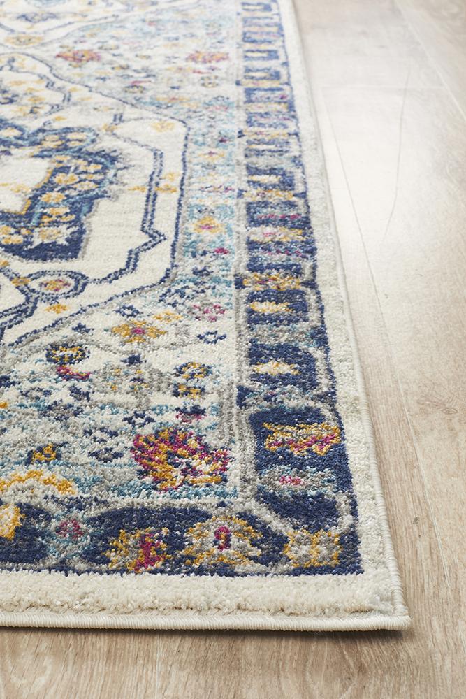 Tigris Basrah Blue Bohemian Transitional Rug