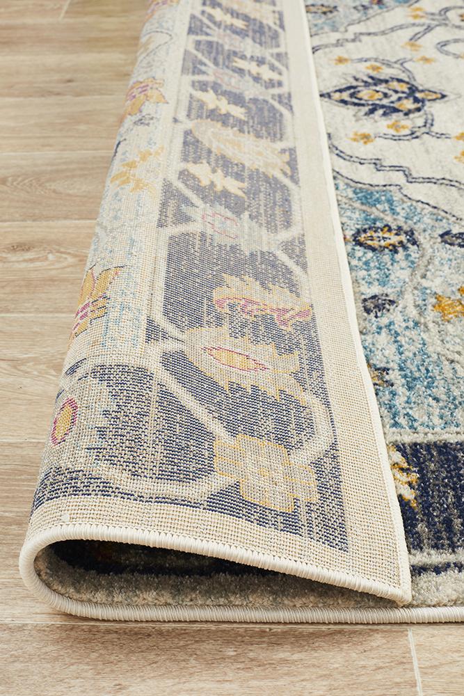 Tigris Basrah Blue Bohemian Transitional Rug