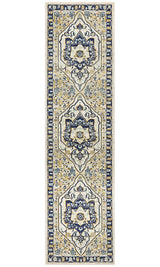 Tigris Basrah Navy Bohemian Transitional Rug