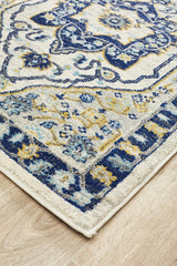 Tigris Basrah Navy Bohemian Transitional Rug