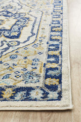 Tigris Basrah Navy Bohemian Transitional Rug