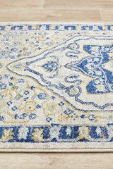 Tigris Basrah Navy Bohemian Transitional Rug