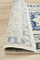 Tigris Basrah Navy Bohemian Transitional Rug