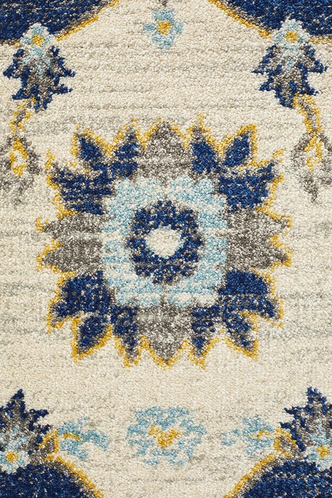 Tigris Basrah Navy Bohemian Transitional Rug