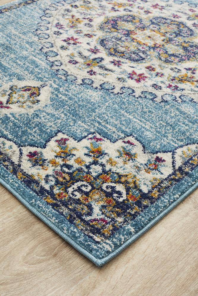 Tigris Zubayr Blue Bohemian Transitional Rug